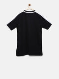 Nike Boys Black Printed DRY ACDMY TOP Round Neck T-shirt